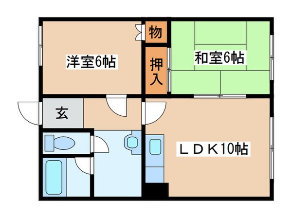 民部田マンションの物件間取画像